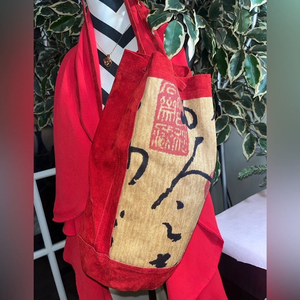 Beautiful Handmade Suede Backpack